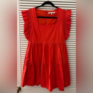 English Factory Ruffled Babydoll Mini Dress